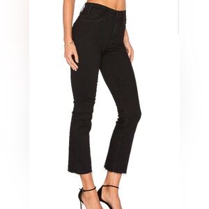 Mother The Hustler Ankle Fray Jeans in color: encounters at night